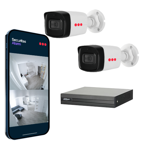 Securitas Kamera Paketi (2'li Sistem) Montaj Dahil